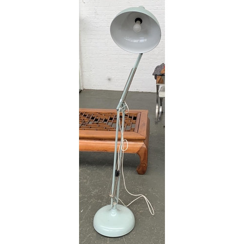 847 - A large pale blue anglepoise floorstanding lamp