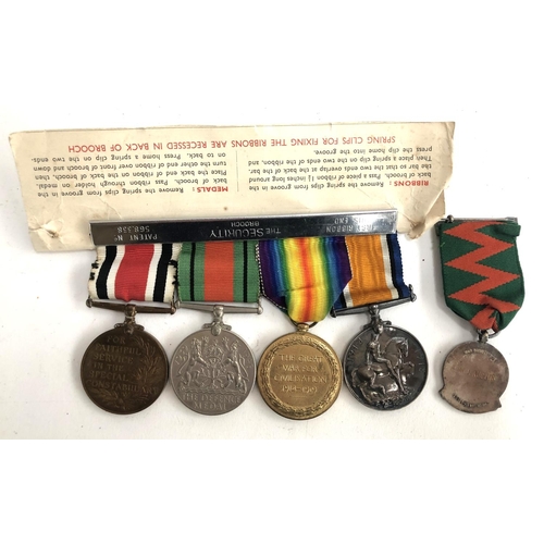 983 - A group of four medals awarded to William J. L. Austin, comprising Faithful Service in the Constabul... 