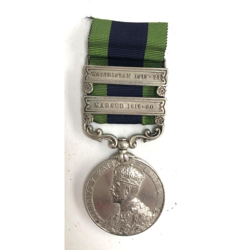 985 - An India General Service medal with Waziristan 1919-1921 and Mahsud 1919-20 clasps, awarded to 2640 ... 