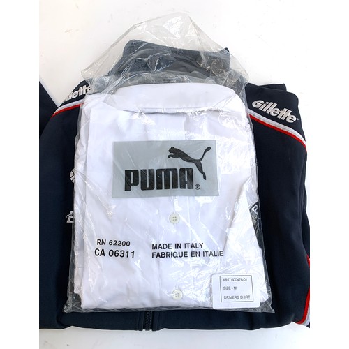 Two Williams F1 team jackets; and a BMW Williams Puma shirt