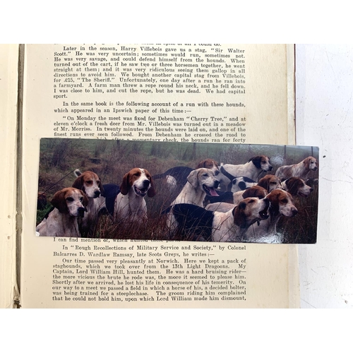 146A - HARVEY, Lt-Col J.R., 'Deer Hunting in Norfolk from the Earliest Times', Norwich 1910. Burgundy board... 