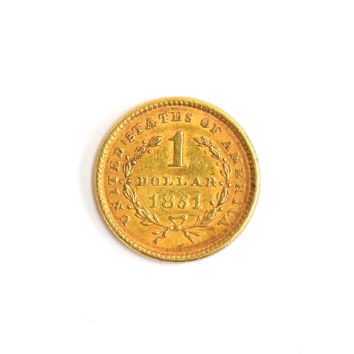 107 - A US 1 dollar, 1851