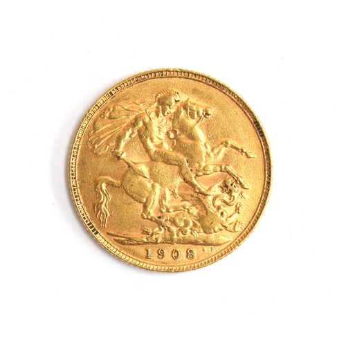 108 - An Edward VII full sovereign, 1908