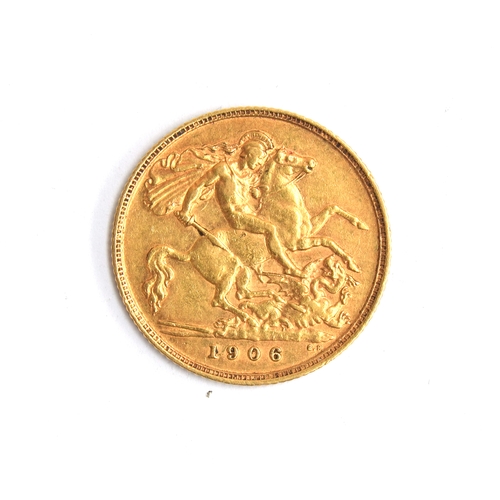 109 - An Edward VII half sovereign, 1906