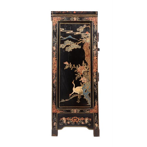 521 - A Chinese painted chest, 20th century, 109cm wide, 37.5cm deep, 103cm high