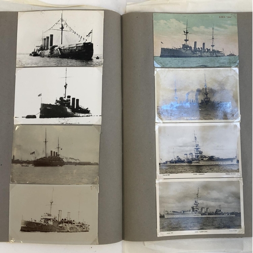 538 - POSTCARDS: Seafaring/Royal Navy. c. 150 mostly b/w p/cs of British naval power in the 1st half of 20... 