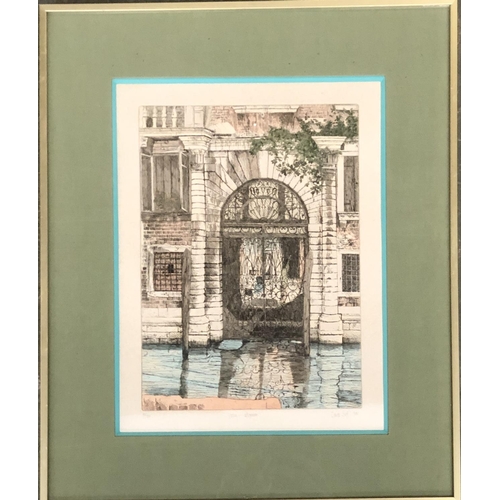 691 - David Suff (b.1955), 'Venice-Afternoon', colour engraving, signed, and dated 1981, numbered 95/150, ... 