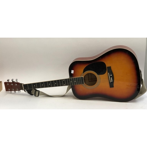 1101 - A Chantry acoustic guitar, tobacco sunburst finish