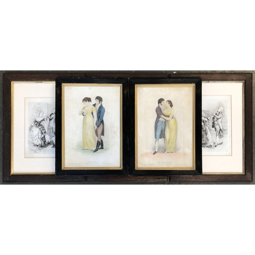 650 - Henry Gillard Glindoni (1852-1913), three 19th century etchings of ladies and gents dancing, dated 1... 