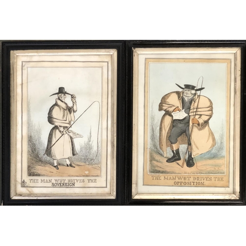 654 - A pair of McLean 19th century prints: The Man Wot Drives the Sovereign and The Man Wot Drives the Op... 