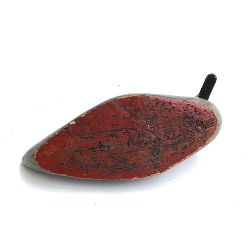 374 - An early 20th century painted duck decoy, approx. 40cmL