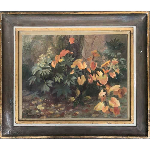 661 - Primrose Harley (British, 1908-1978), floral study, oil on canvas, signed, 40x50cm