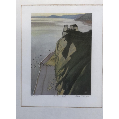 675 - Pierre Turner, 'Hooken Cliff', signed, titled and number 56/250, 20x15cm; together with a further co... 