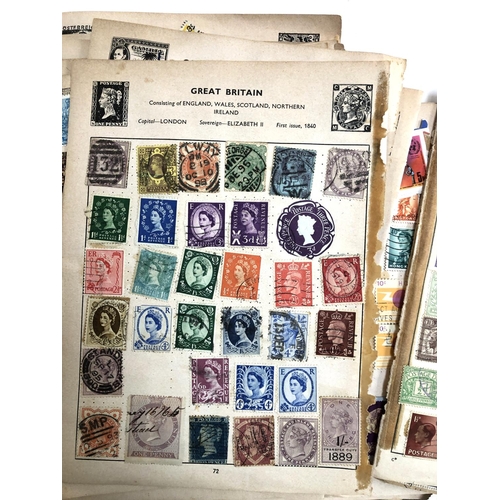 282 - A quantity of British and World commemorative and definitive stamps to include penny lilac, two penn... 