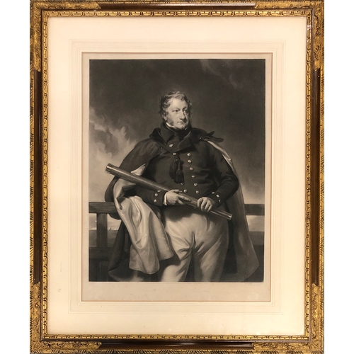 806 - G R Ward after H P Briggs, 'Charles Anderson Pelham, Earl of Yarobrough', 19th century mezzotint, th... 