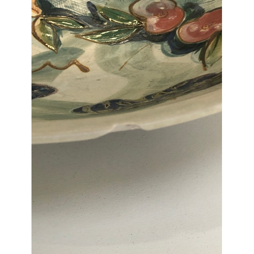 208 - A David Walters (South African) studio pottery fruit bowl, 44cmD