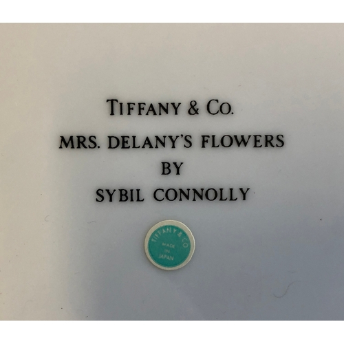 260 - A Tiffany & Co. 'Mrs Delaney's Flowers' plate by Sybil Connolly, 31cmD