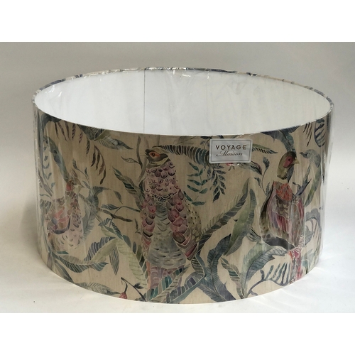 1136 - A large decorative lampshade by 'Voyage', pheasants amongst foliage, brand new in box, 57cmD 29cmH