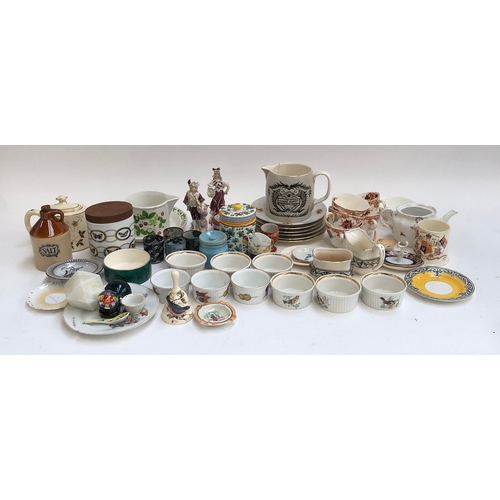 301 - A mixed lot of ceramics to include an early Portmeirion dolphin jug by Susan Williams-Ellis; Portmei... 