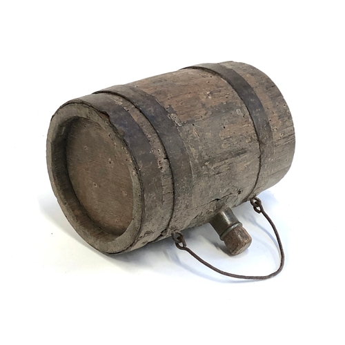 484 - A small brandy barrel, 18.5cm wide