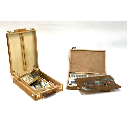 489 - Two artist's paint boxes, to include Winsor & Newton