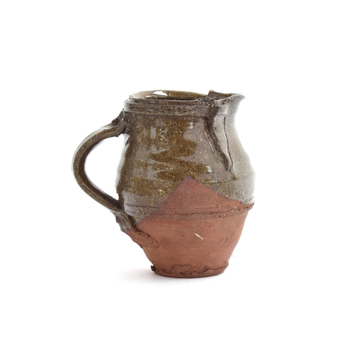 348 - Peter Smith (b.1941), Bojeweyan pottery, Cornwall, studio art pottery earthenware jug with maker's m... 