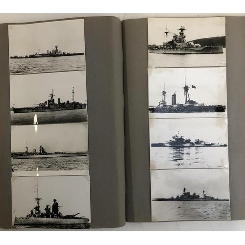 546 - POSTCARDS, ROYAL NAVY and FOREIGN NAVIES: in two more scrapbooks with a few pieces of ephemera/photo... 