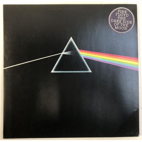 597 - VINYL LP: PINK FLOYD: 'Dark Side of the Moon', EMI Harvest with blue triangle SHVK 804; run-off numb... 