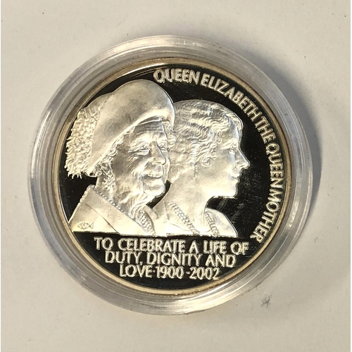 183 - A Queen Mother silver proof Piedfort, 2002