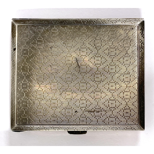 62 - An Art Deco likely Austrian silver and enamel cigarette case in the Japanese taste, the black and re... 