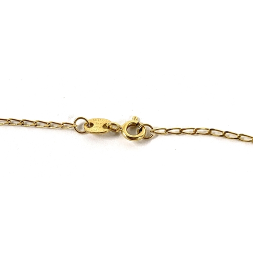 46 - An 18ct gold chain, 45cm unclasped length, 2.4g