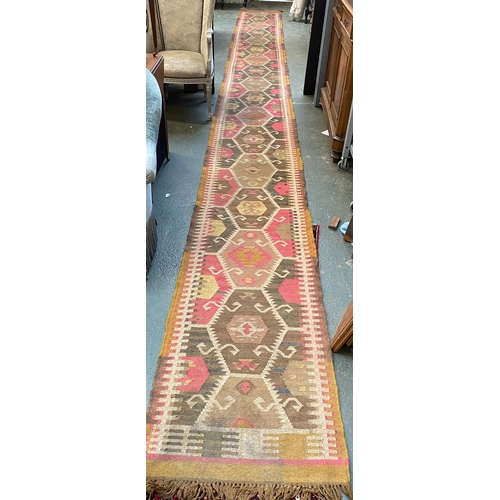 960A - A long kilim runner, 790x73cm