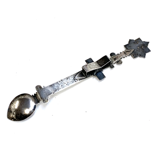 108 - A silver plated Communion spoon, 31cmL