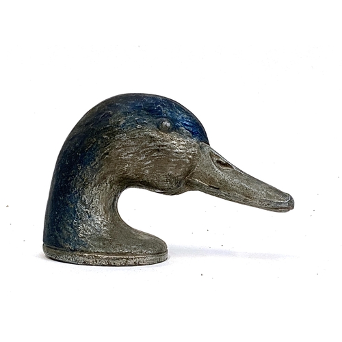 358 - A Kirby, Beard & Co. 'Ducky' bottle opener in the form of a mallard's head, 13cm Long