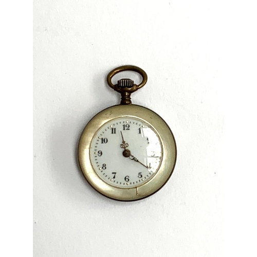 141 - A Swiss c1900 mother of pearl pocket watch, the face approx. 2cmD