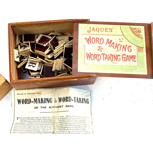 430 - A wooden boxed games compendium containing dominoes, a quantity of antique marbles, solitaire etc; t... 