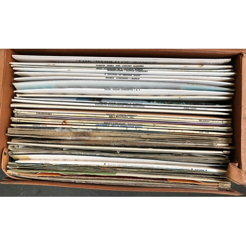 539 - A carry case of classical vinyl LPs (af)