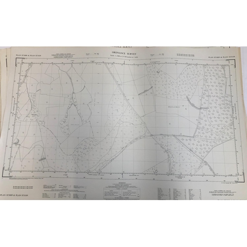 417 - Four Ordnance Survey maps, scale 1:2500. PLAN ST 8009 & 8109, 8022 & 8122, 8023 & 8123, 8026 & 8126.