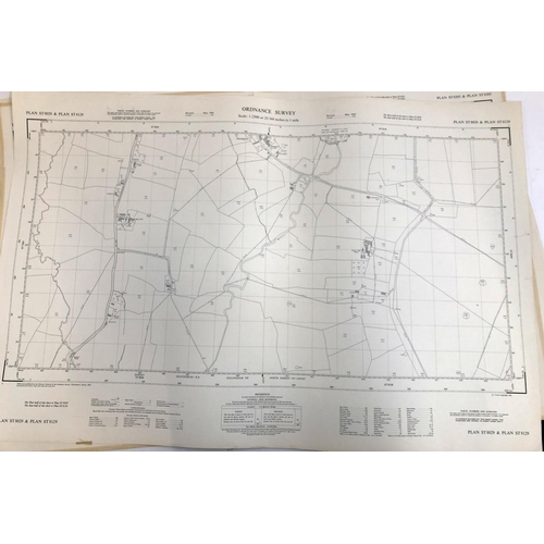 418 - Four Ordnance Survey maps, scale 1:2500. PLAN ST 8029 & 8129, 8205 & 8305, 8208 & 8308, 8209 & 8109.