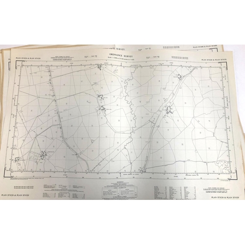 419 - Four Ordnance Survey maps, scale 1:2500. PLAN ST 8220 & 8320, 8400 & 8500, 8401 & 8501, 8402 & 8502.