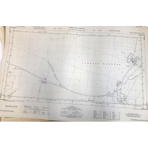 421 - Four Ordnance Survey maps, scale 1:2500. PLAN ST 9206 & 9306, 9207 & 9307, 9208 & 9308, 9209 & 9309.