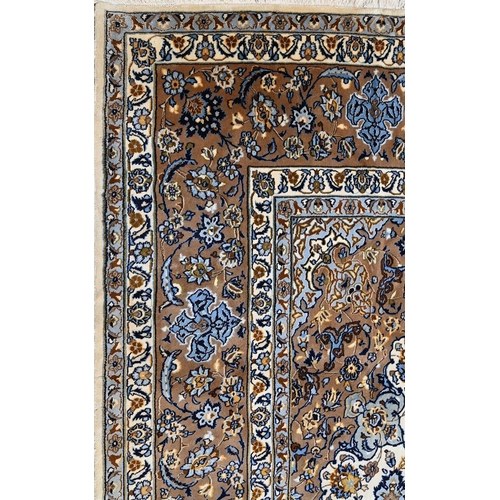 740 - A part silk Kashan carpet, approx 535x357cm