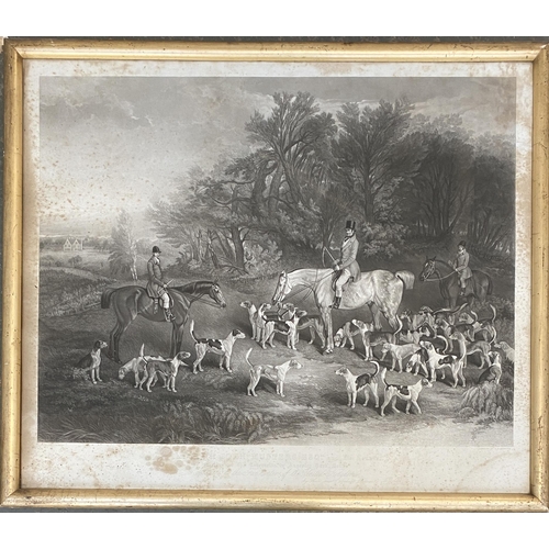 938 - Wagstaff after R.B Davis, 'John Musters Esq. and his hounds',  published 1847, mezzotint, the plate ... 