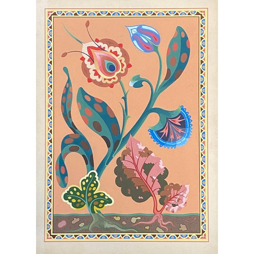 1000 - W.T Rose, 'Eastern Garden', 20th century gouache on card, 38x27cm