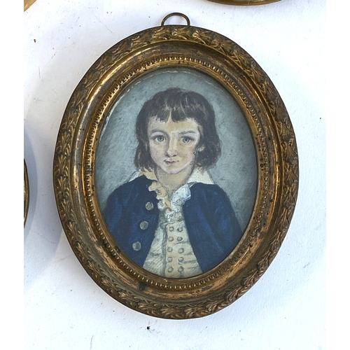 1026 - Three late 18th century watercolour portrait miniatures, Frances Dixon, 1798, 10x7.5cm, Harriet Dixo... 