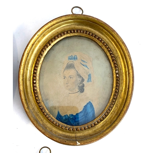 1026 - Three late 18th century watercolour portrait miniatures, Frances Dixon, 1798, 10x7.5cm, Harriet Dixo... 