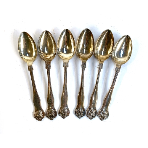 102 - A set of six silver teaspoons with British bulldog mask terminals, Fattorini & Sons Ltd and J A Rest... 