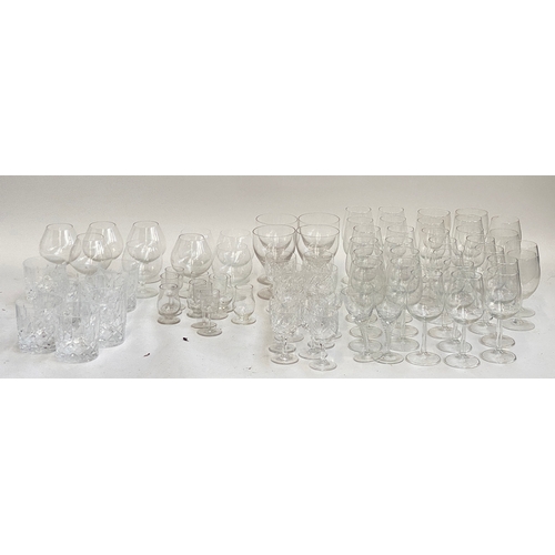 622 - A large quantity of red and white wine, brandy, and other glasses, to include whisky tumblers