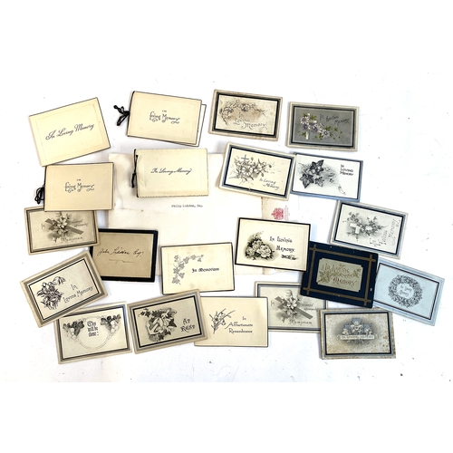 630 - A quantity of sympathy cards, dating from 1898-1956