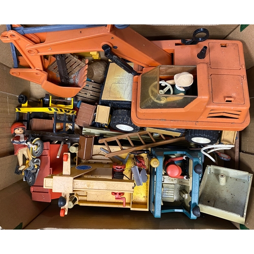 1564 - A large quantity of Playmobil G gauge railway in 9 boxes to include 3 boxes of track, 2 steam engine... 